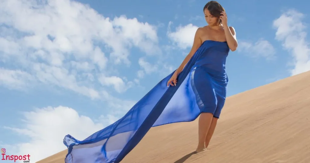 Blue Outfit Captions For Party