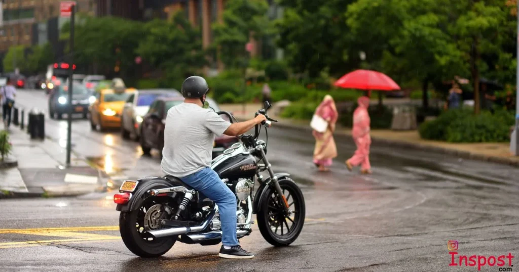 Rainy Day Bike Captions