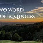 Two Word Caption And Quotes