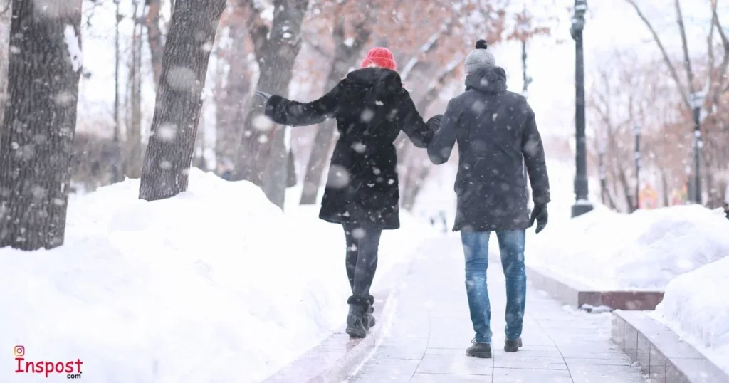 Couple Walking Captions