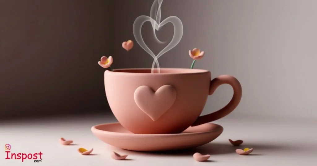 Pink Coffee Captions