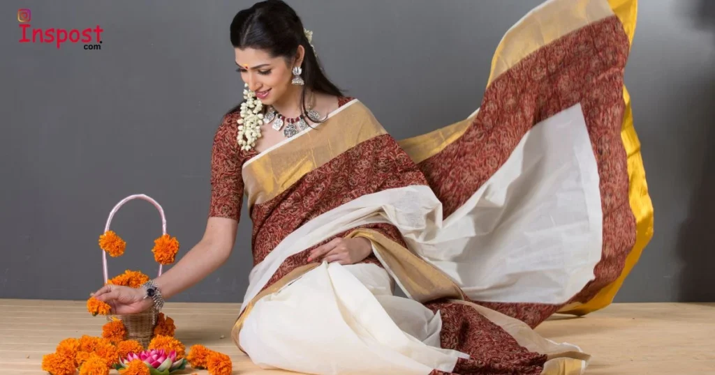 Traditional Saree Captions