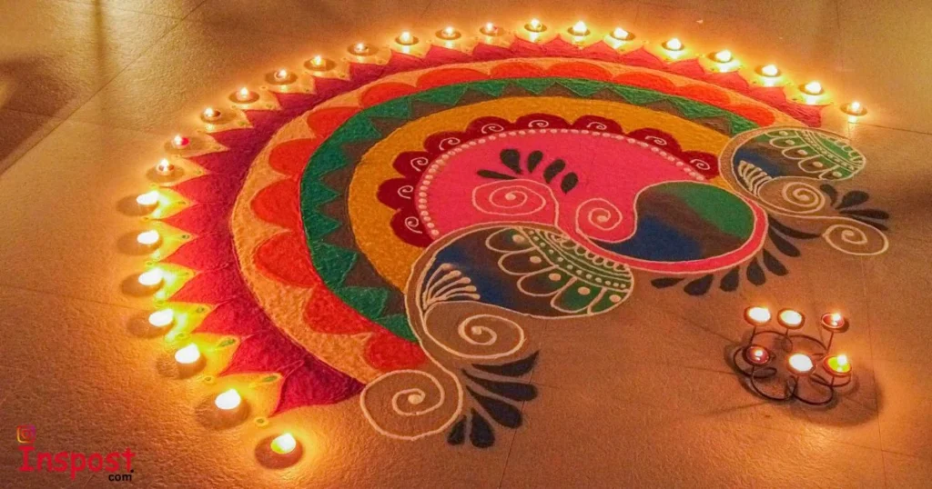Diwali Rangoli Captions