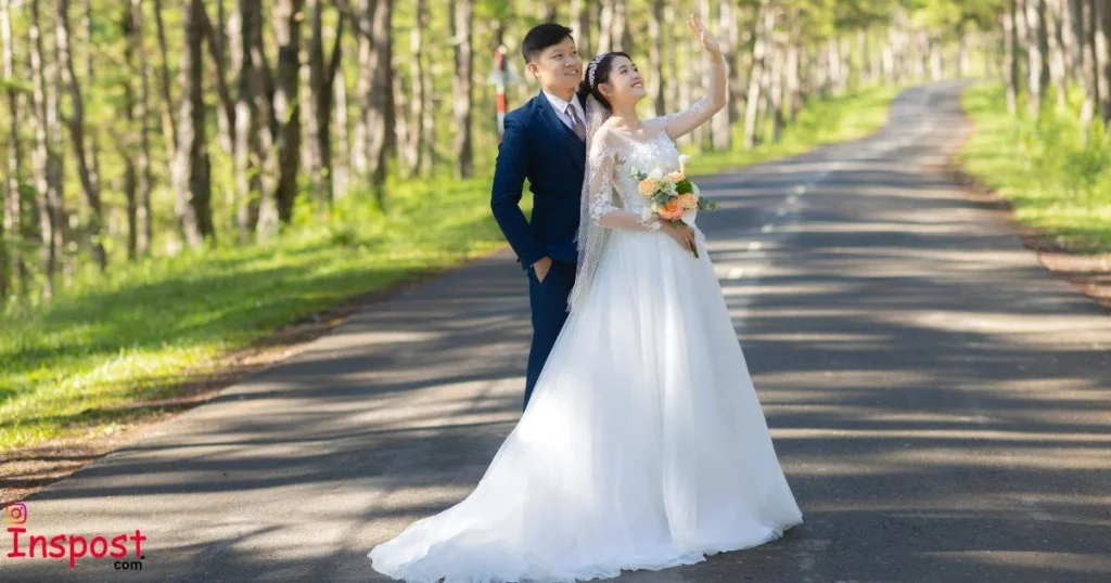 Wedding Look Suit Captions