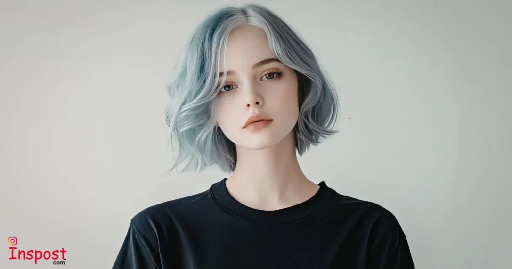 Blue Hair Captions