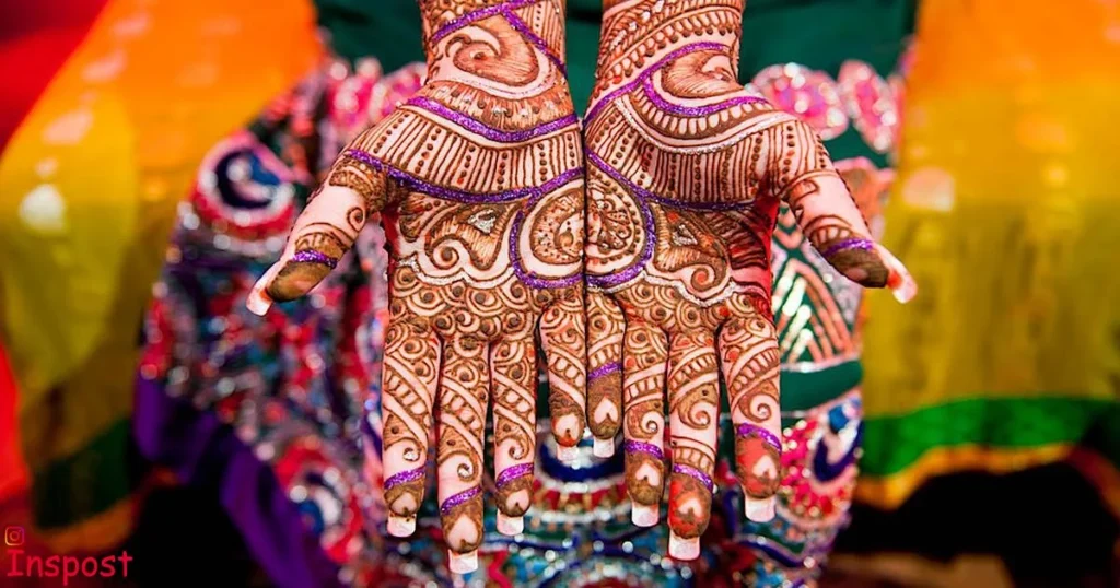 Traditional Mehndi Captions