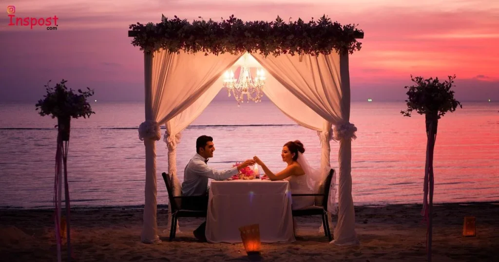 Romantic Date Night Dinner Captions