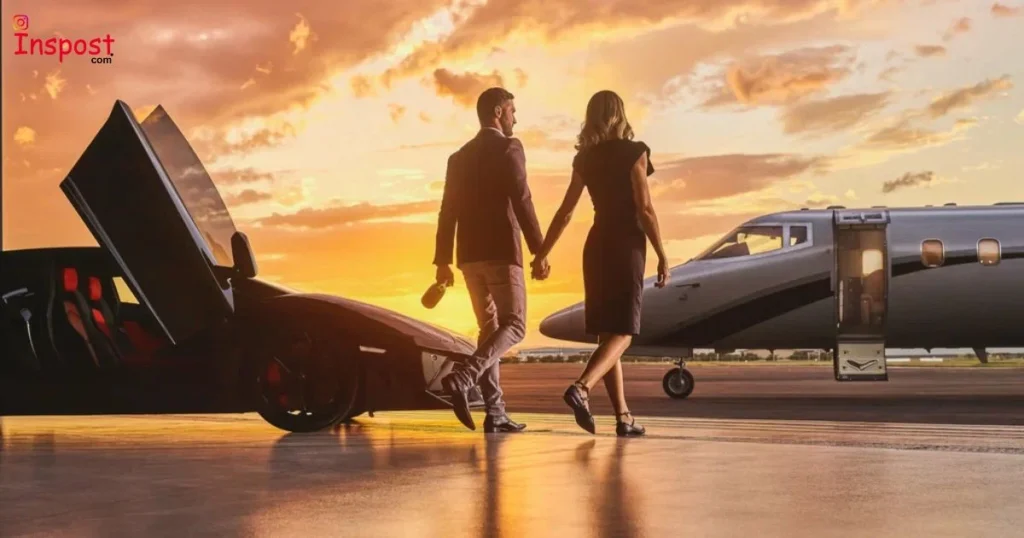 Romantic Private Jet Captions
