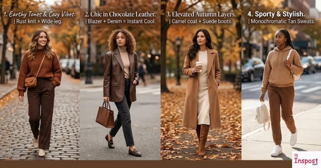 Captions For Brown Outfits