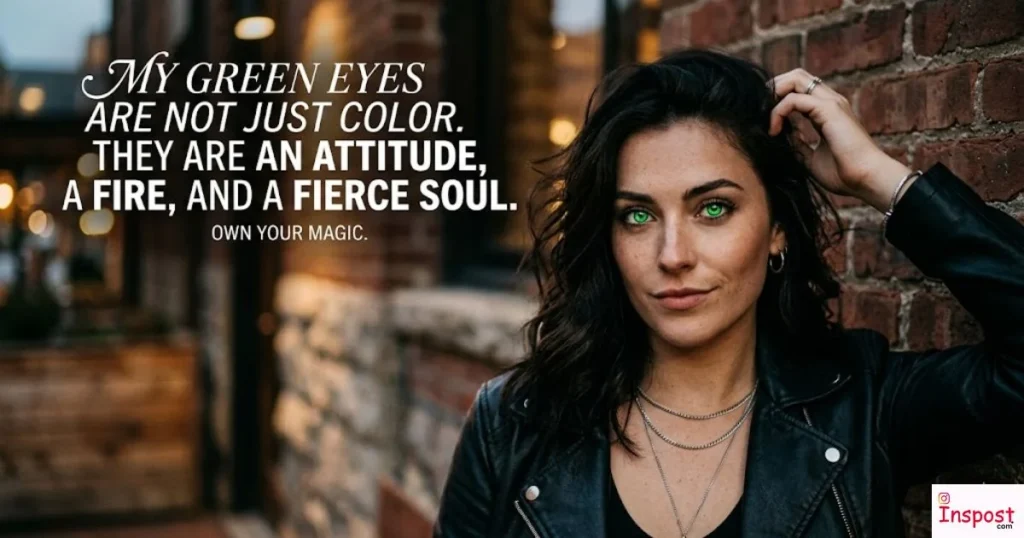 Green Eyes Attitude Quotes