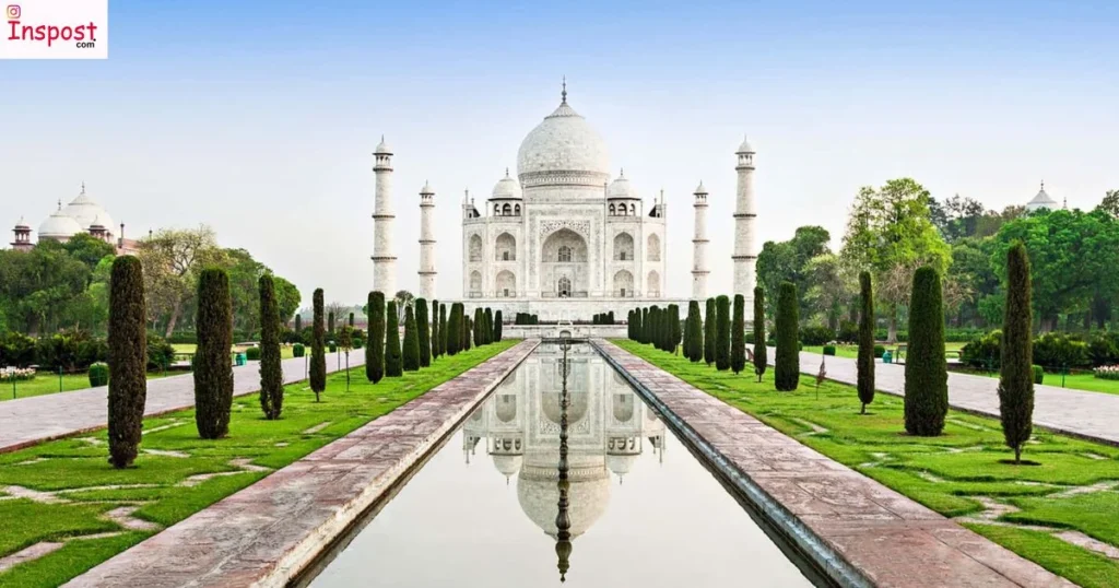 White Marble Beauty Captions For Taj Mahal