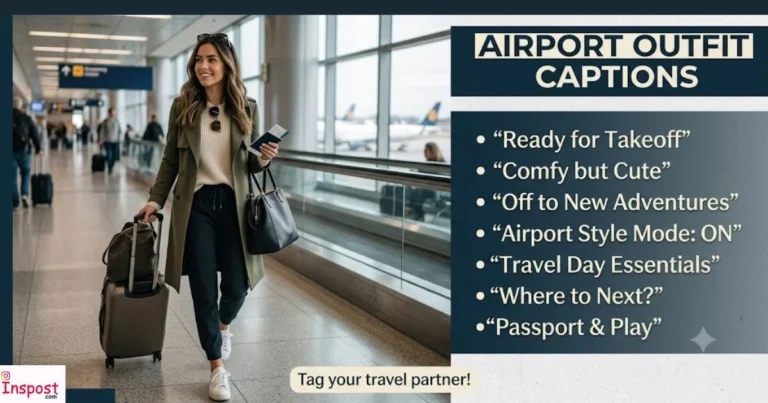 Airport Outfit Captions