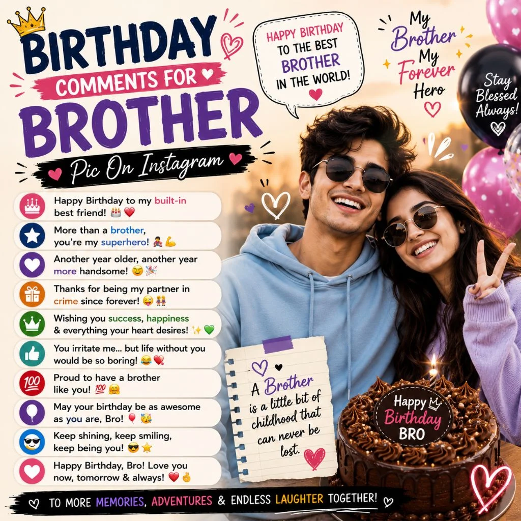 Birthday Comments For Brother