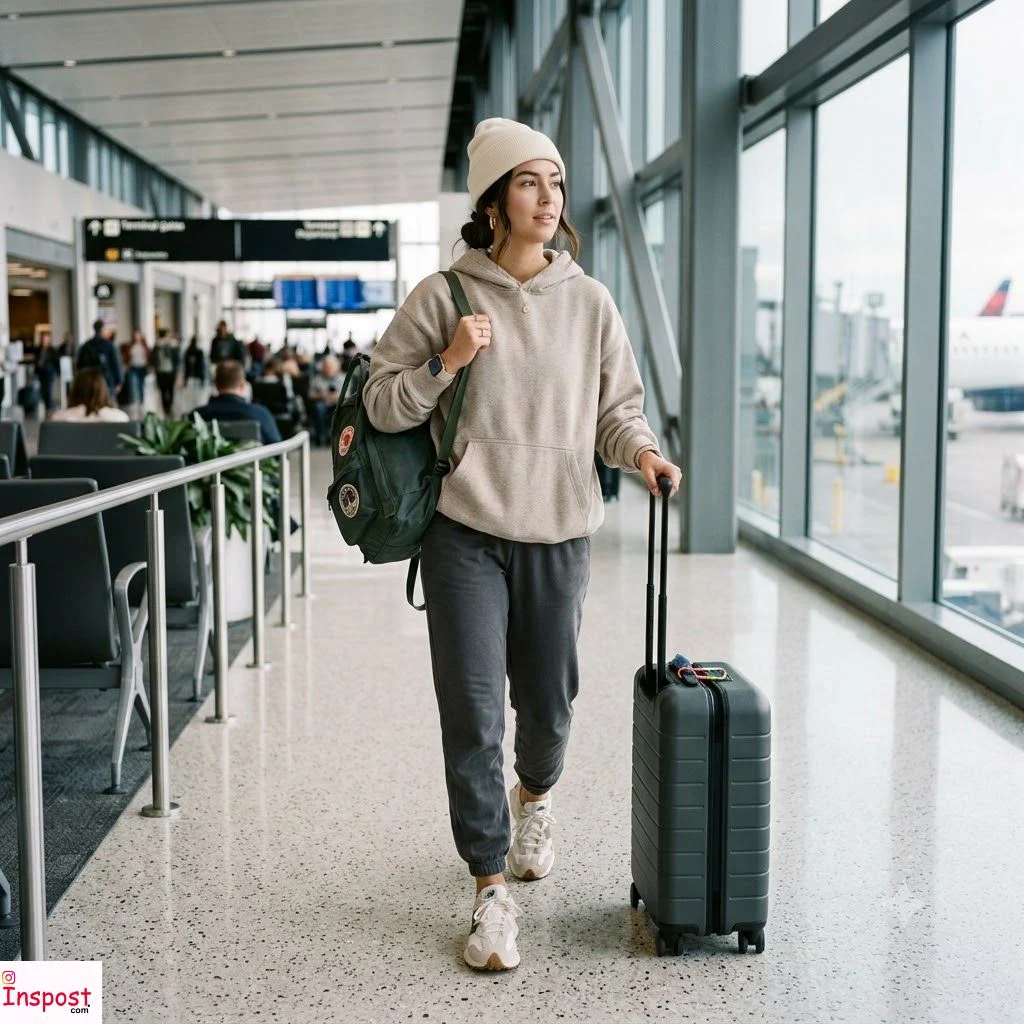 Comfy Hoodie Airport Looks
