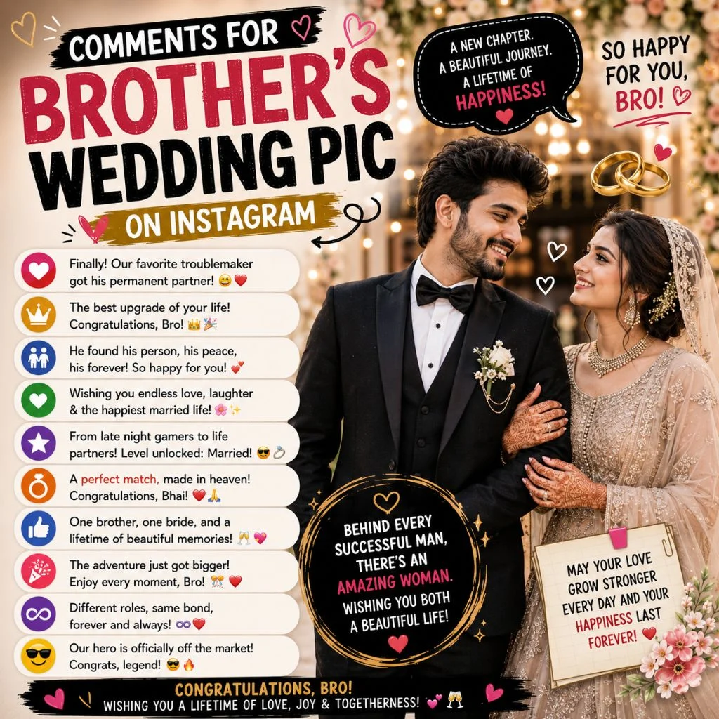 Comments For Brothers Wedding