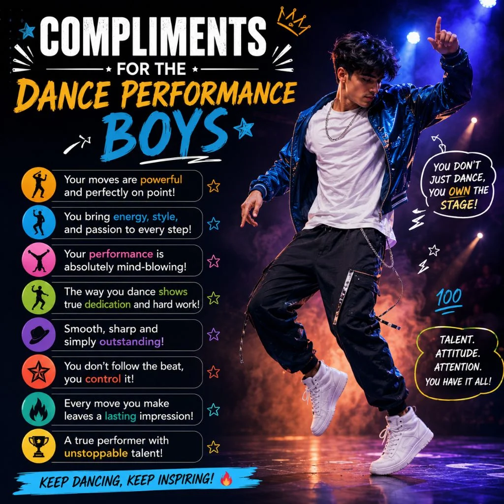 Compliments For The Dance Performance Boys