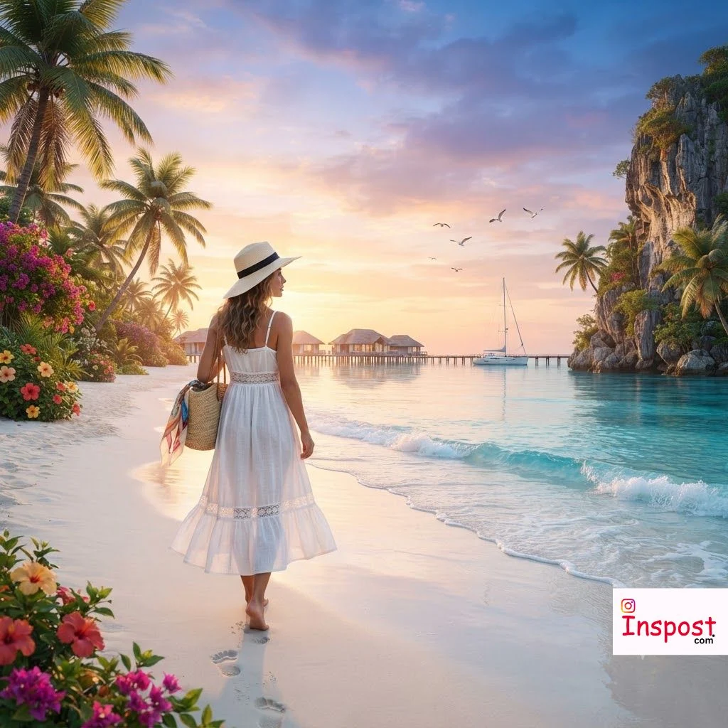 Dream Place Captions For Beach Photos