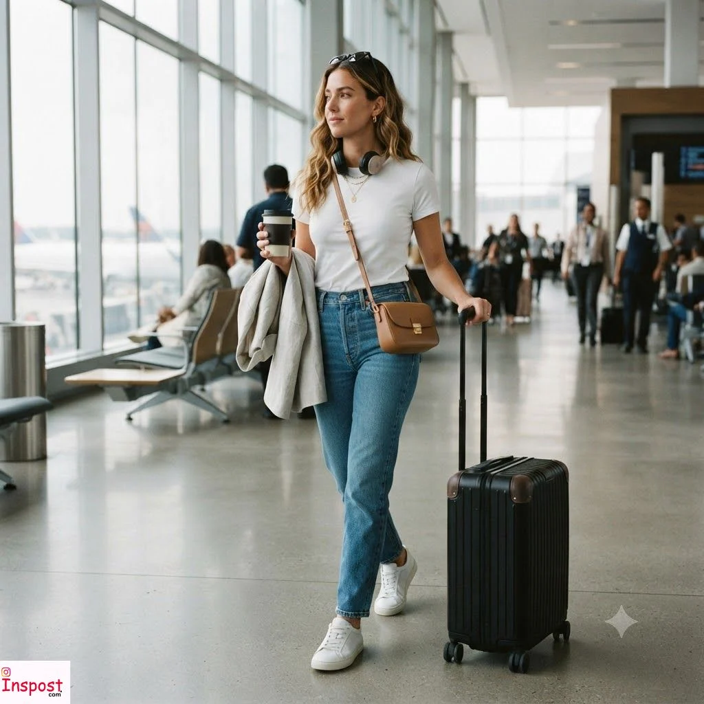 Jeans And White Tee Outfit
