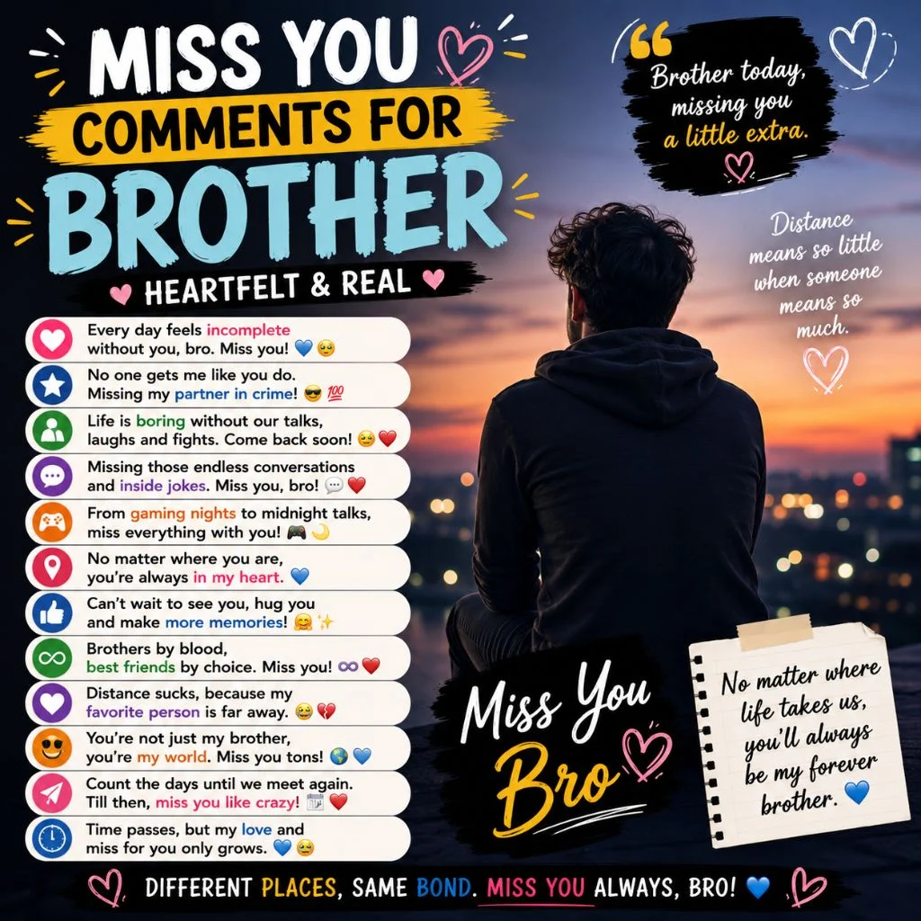 Miss You Comments For Brother