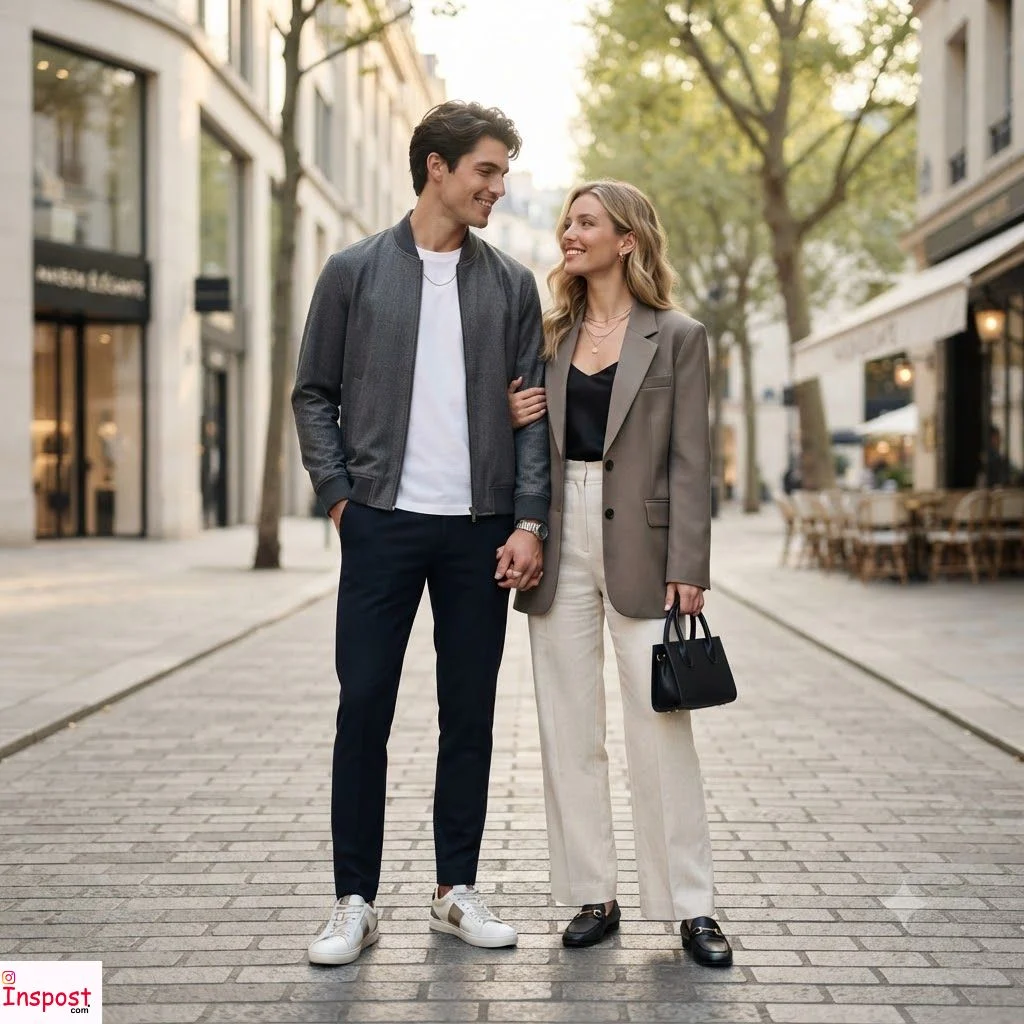 Stylish Couple Outfit Captions