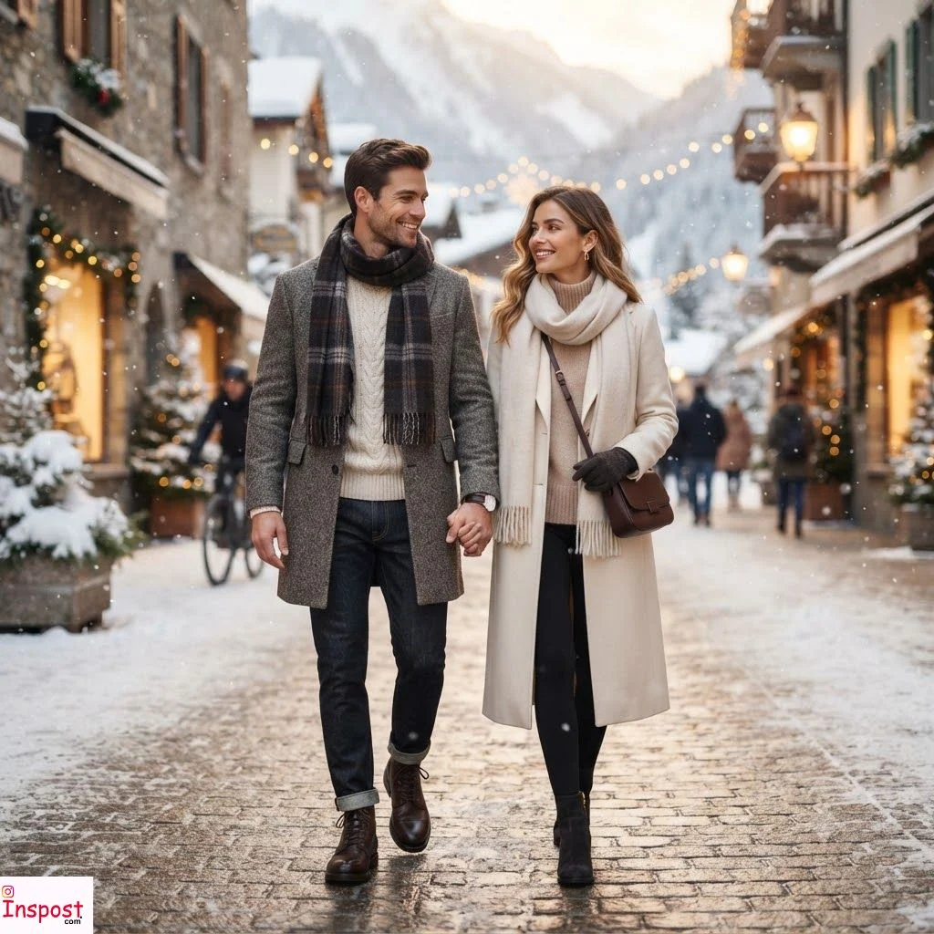 Winter Couple Outfit Captions